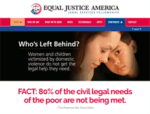 Tablet Screenshot of equaljusticeamerica.org
